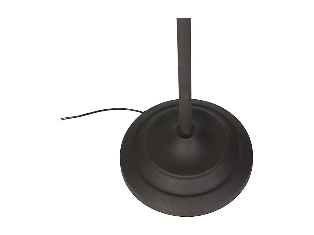 Lampadaire classique marron avec liseuse - Dallas