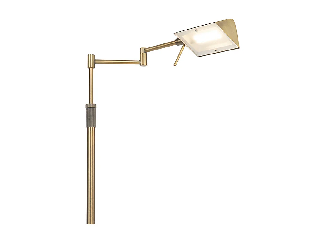 Lampadaire design bronze avec LED et variateur tactile - Notia