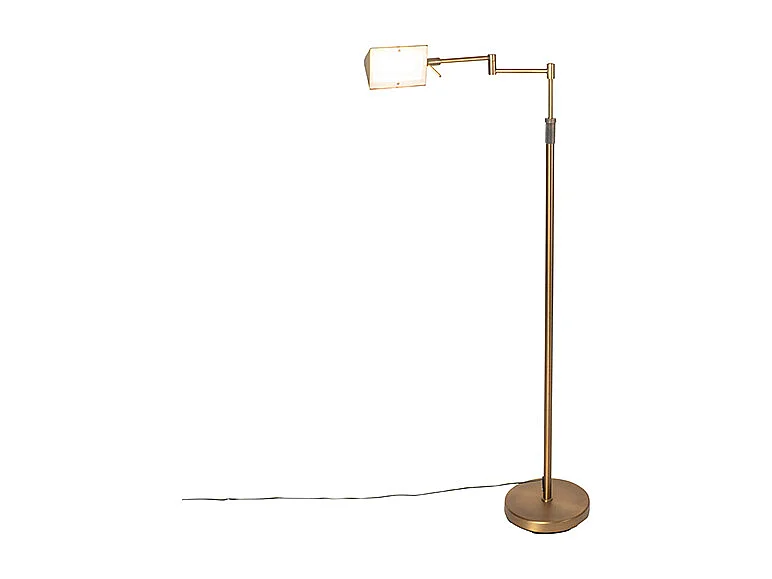 Lampadaire design bronze avec LED et variateur tactile - Notia