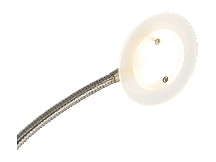 Lampadaire moderne en acier avec LED avec bras de lecture - Chala