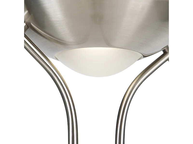 Lampadaire en acier avec lampe de lecture avec LED dimmable en Kelvin - Diva