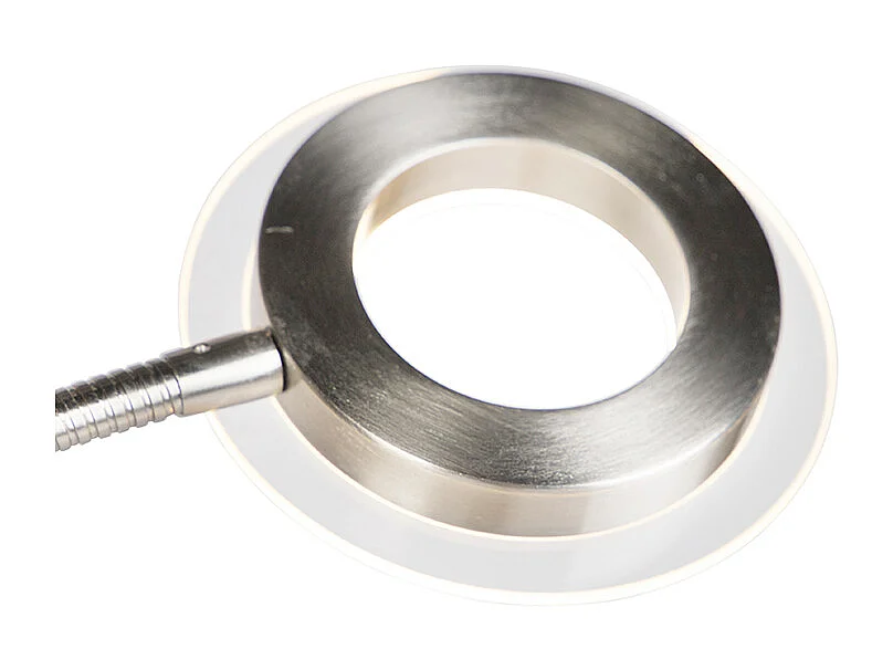 Lampadaire moderne en acier et verre avec bras de lecture LED - Divine