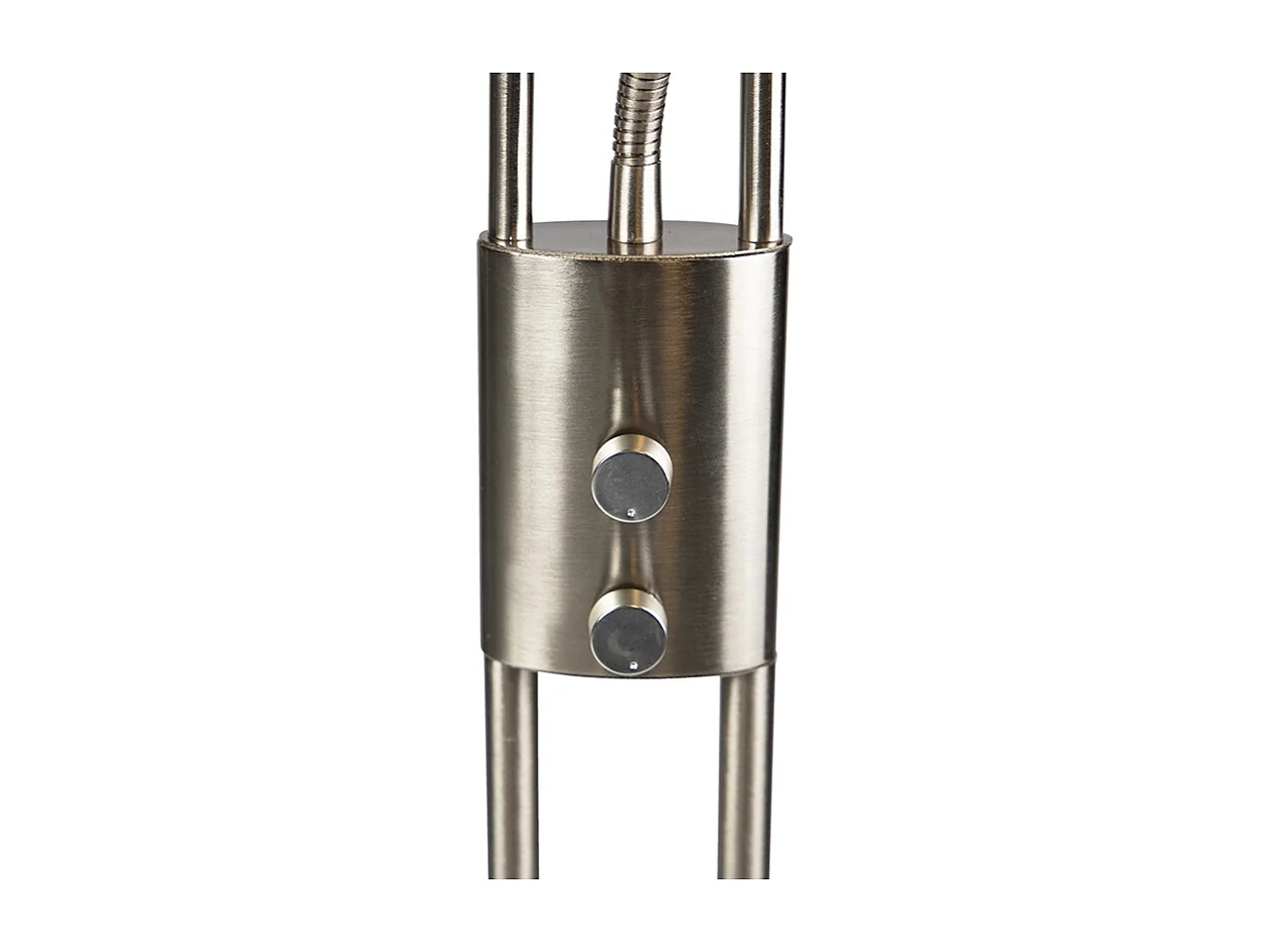 Lampadaire moderne en acier avec bras de lecture inclus - Ibiza