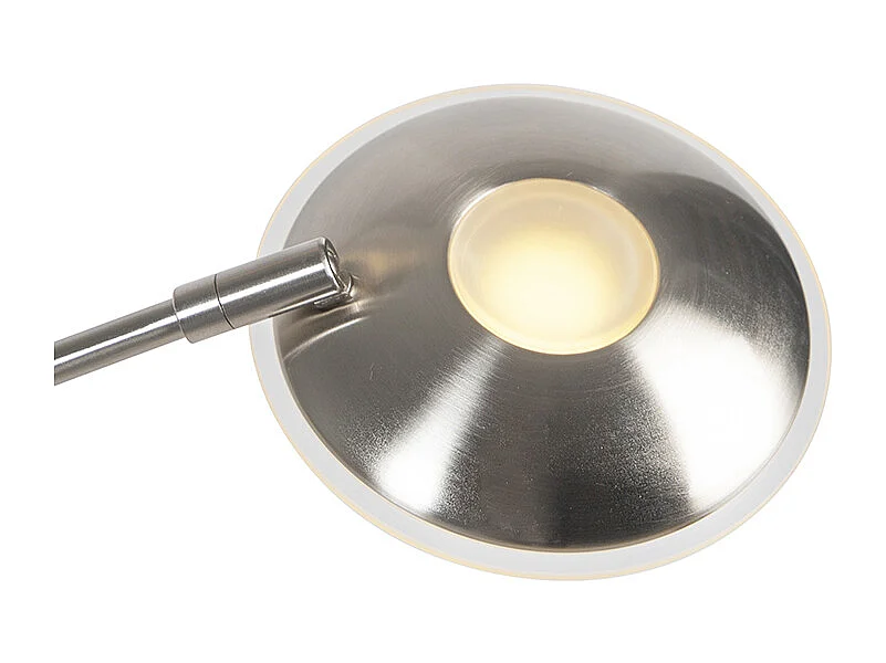 Lampadaire moderne en acier avec LED et bras de lecture - Ibiza