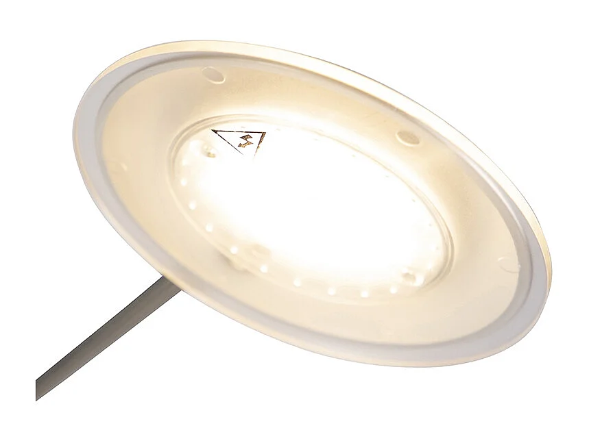 Lampadaire moderne en acier avec LED et bras de lecture - Ibiza