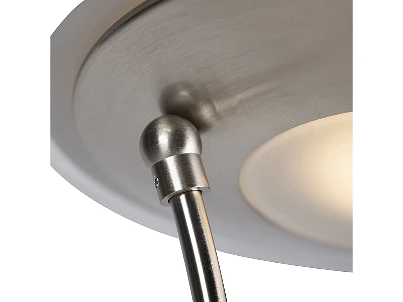 Lampadaire moderne en acier avec LED et bras de lecture - Ibiza