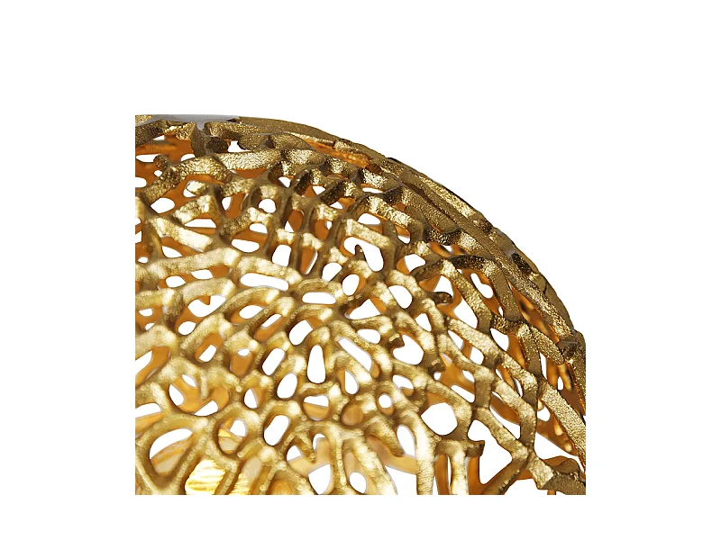 Lampadaire Art Déco trépied noir et doré - Maro