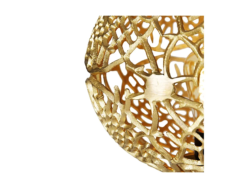 Lampadaire Art Déco trépied noir et doré - Maro