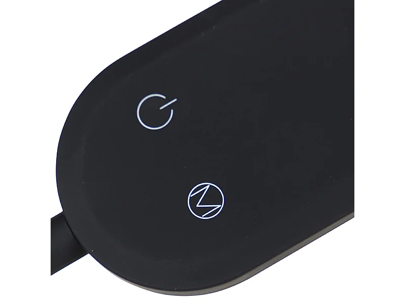 Lampadaire noir avec LED 5 niveaux de gradation en Kelvin - Botot