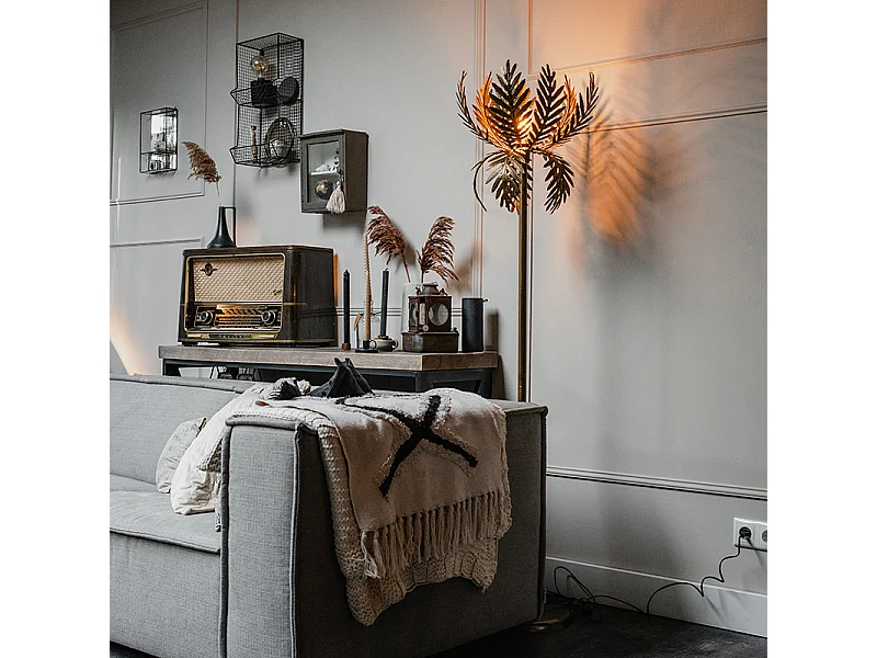 Lampadaire vintage doré - Botanica Simplo