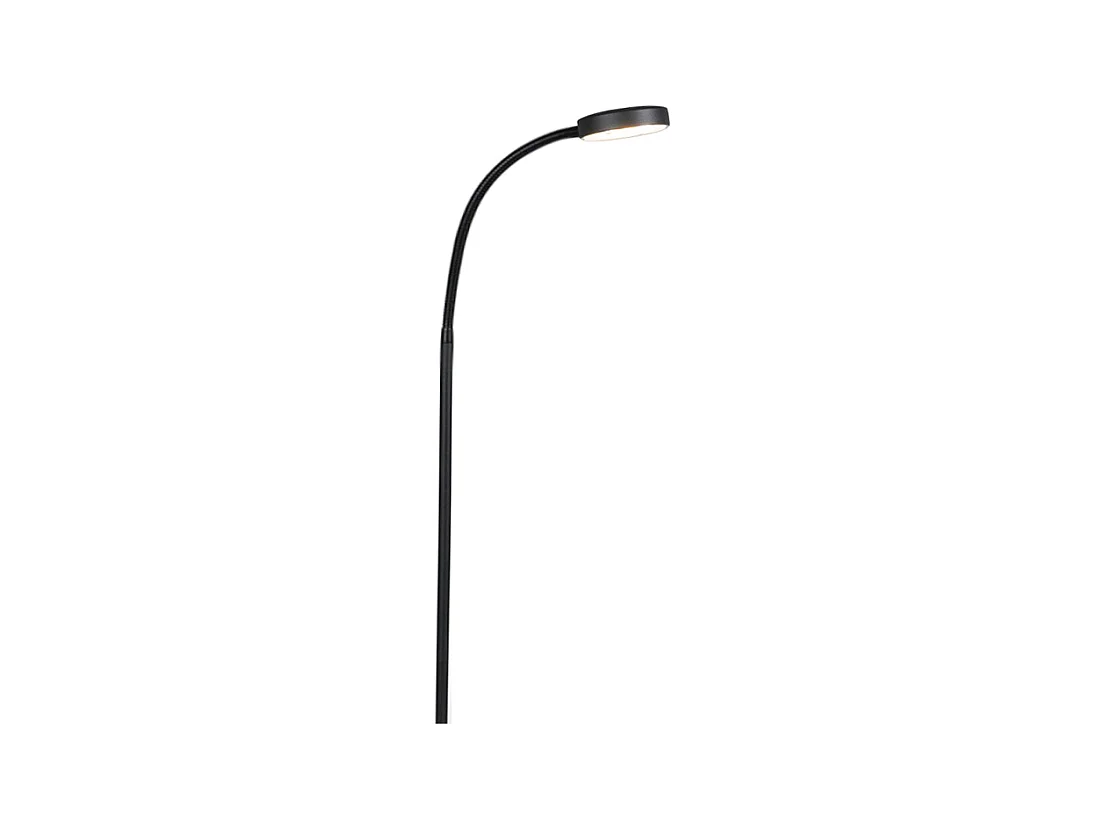 Lampadaire moderne noir avec LED - Trax