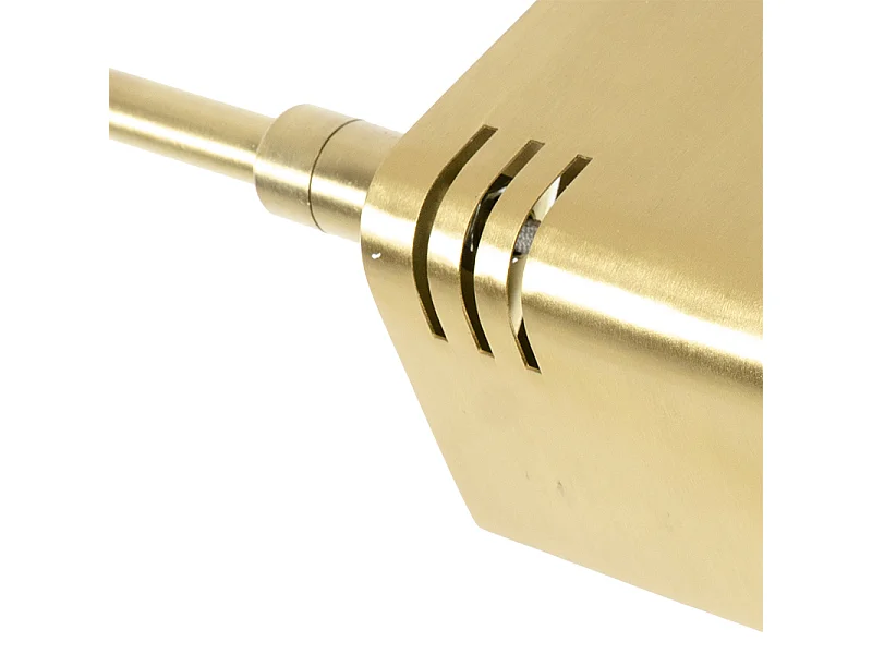 Lampadaire en laiton avec LED et variateur tactile - Notia