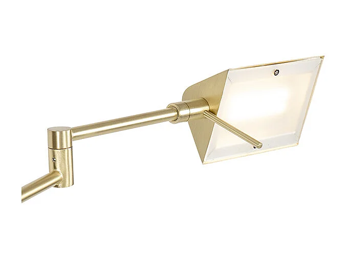 Lampadaire en laiton avec LED et variateur tactile - Notia