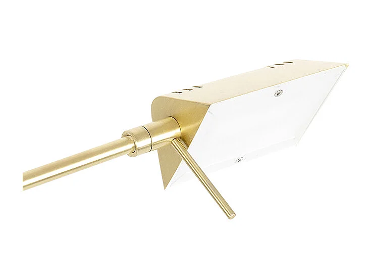 Lampadaire en laiton avec LED et variateur tactile - Notia