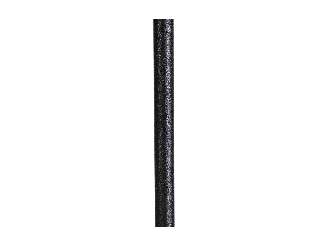 Lampadaire noir avec abat-jour en velours rouge et or 35 cm - Parte