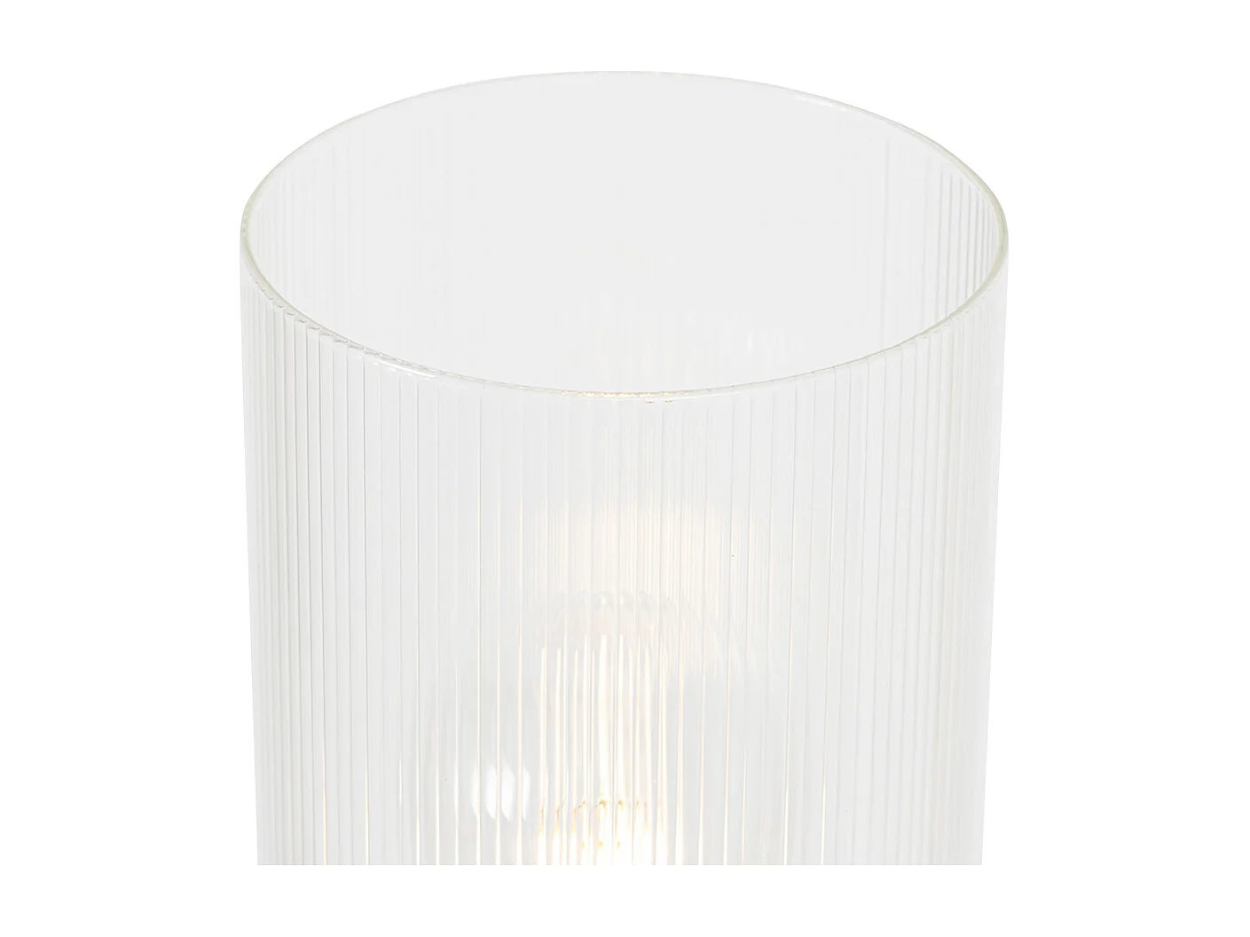 Lampadaire Art Déco doré avec verre 2 lumières - Laura