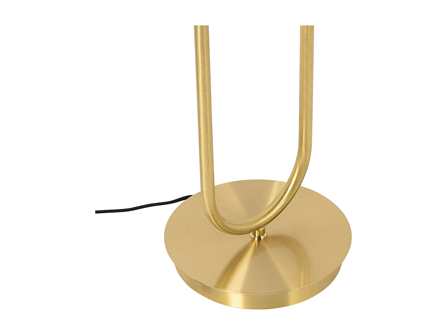 Lampadaire Art Déco doré avec verre 2 lumières - Laura