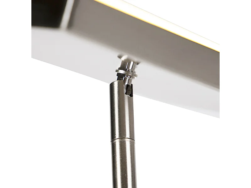 Lampadaire moderne avec LED et variateur de lumière avec lampe de lecture - Uplighter Jazzy