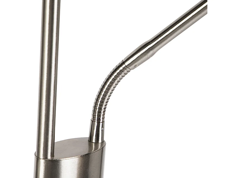 Lampadaire moderne avec LED et variateur de lumière avec lampe de lecture - Uplighter Jazzy