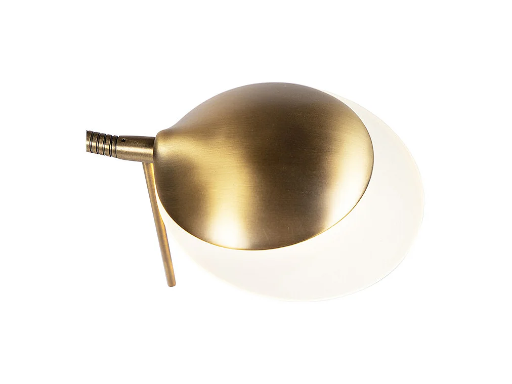 Lampadaire moderne bronze avec LED et variateur - Lexus