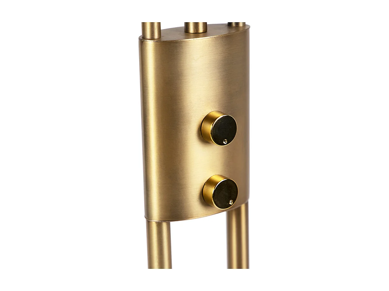 Lampadaire moderne bronze avec LED et variateur - Lexus