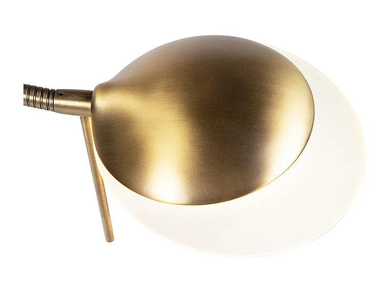 Lampadaire moderne bronze avec LED et variateur - Lexus