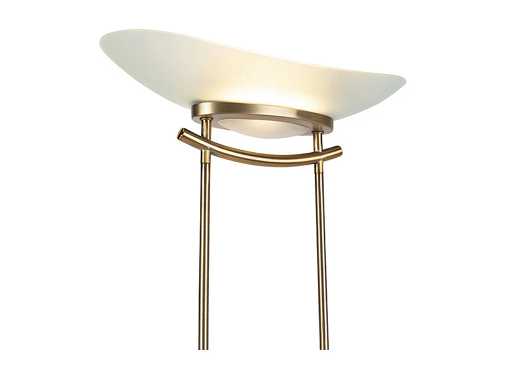 Lampadaire moderne bronze avec LED et variateur - Lexus