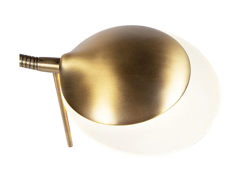 Lampadaire moderne bronze avec LED et variateur - Lexus