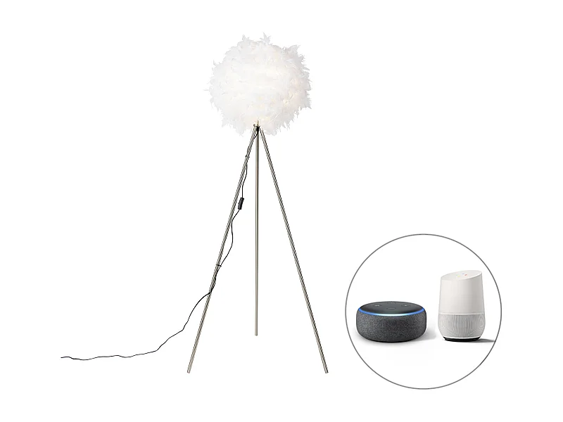 Lampadaire romantique intelligent blanc avec Wifi A60 - Plume