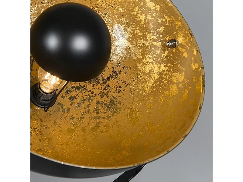 Lampadaire industriel trépied noir - MAGNA 50 Eglip