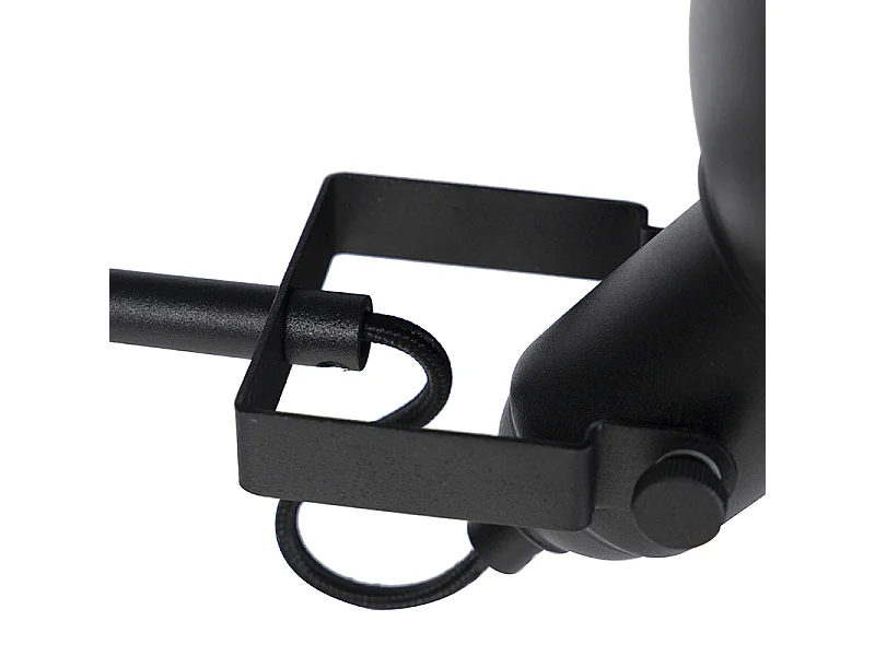 Lampadaire industriel noir avec or 1 lumière - Tommy