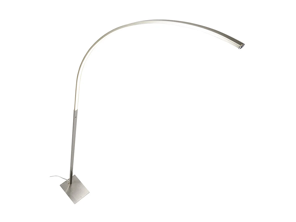 Lampadaire moderne en acier avec LED et variateur à 3 niveaux - Élégant