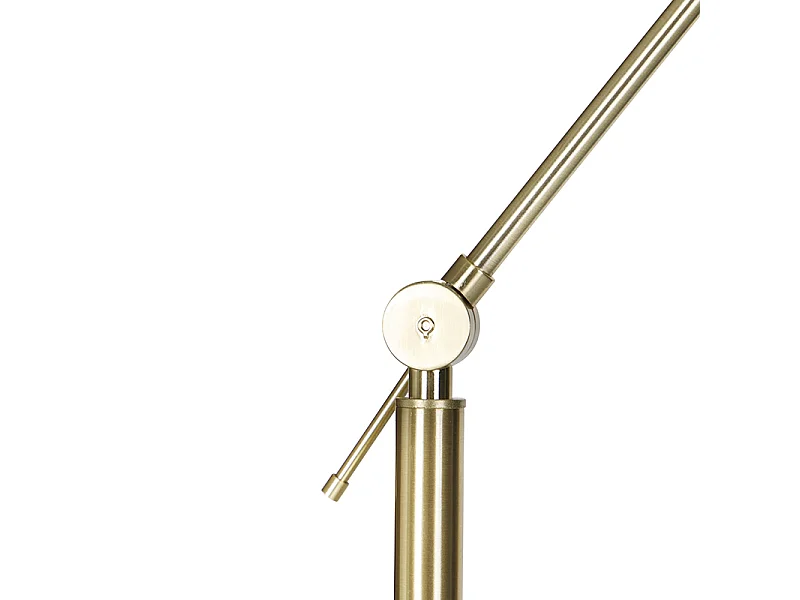 Lampadaire moderne abat-jour en velours doré rose 50 cm - Editor