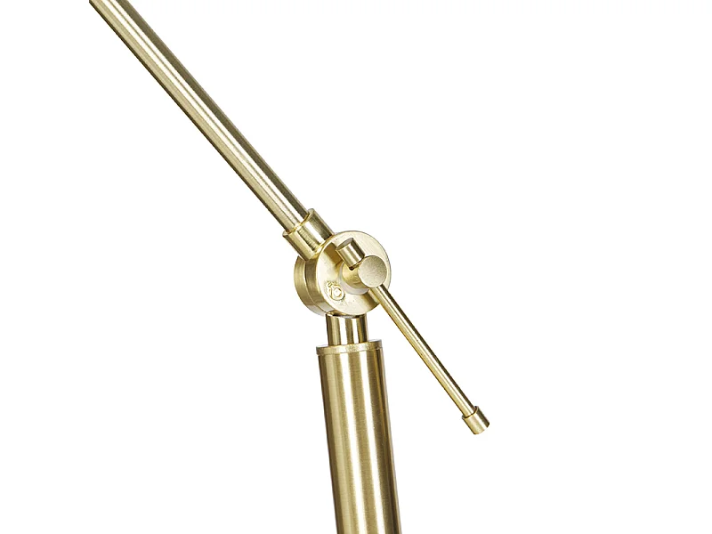 Lampadaire moderne abat-jour en velours doré rose 50 cm - Editor