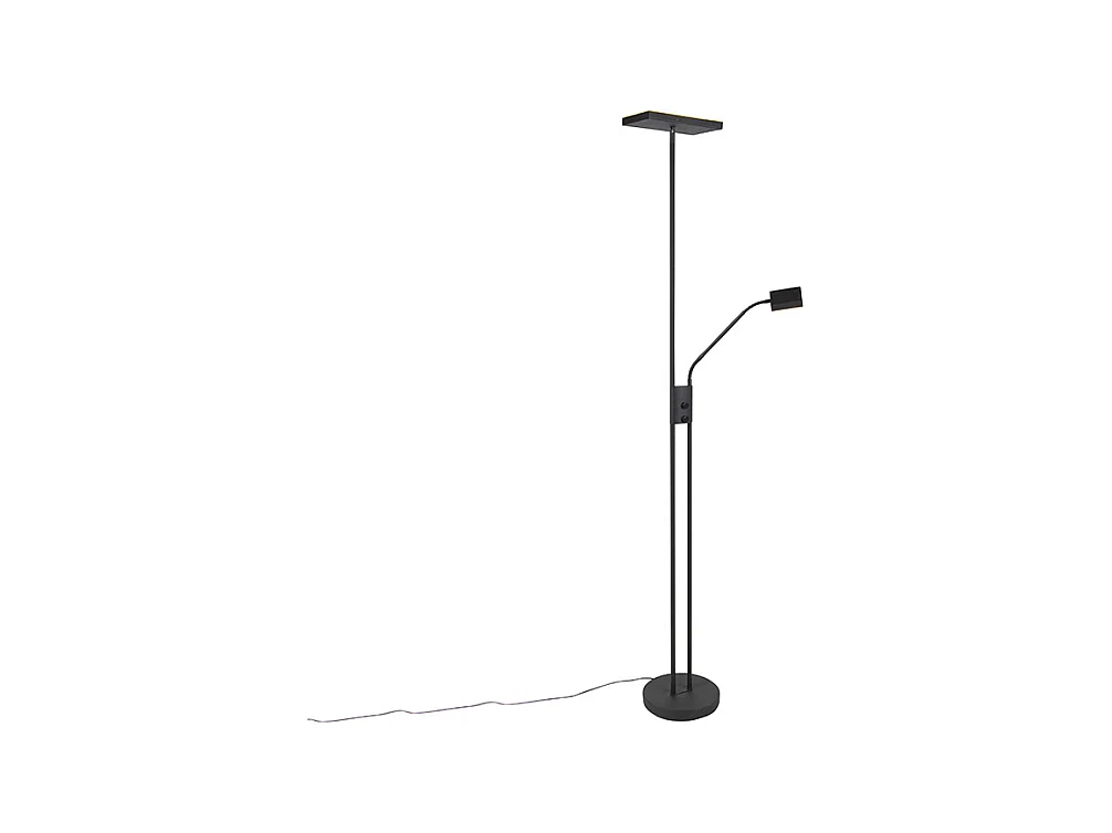 Ampoule design Jazzy avec lampe de lecture carré noir