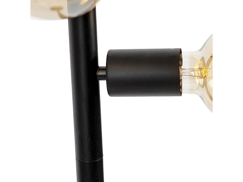 Lampadaire scandinave noir 5 lumières - Facil Tube