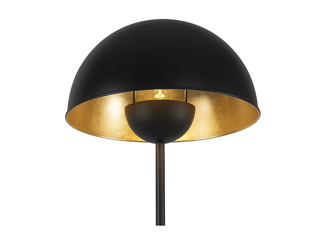 Lampadaire industriel noir avec or 160 cm - Magnax