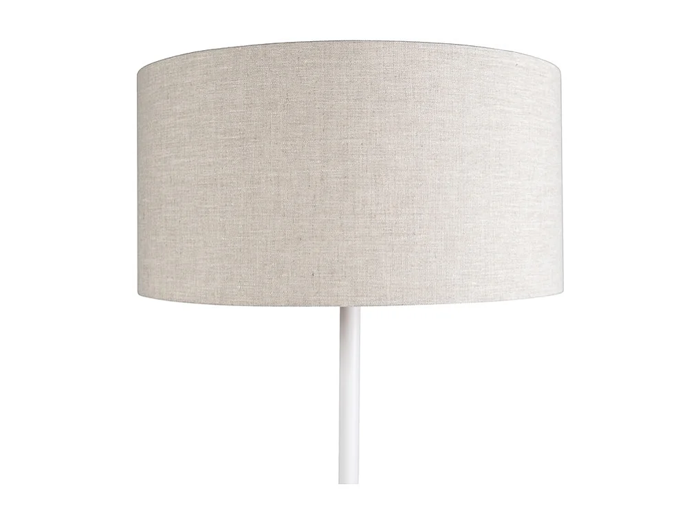 Lampadaire moderne blanc avec abat-jour poivre 50 cm - Simplo