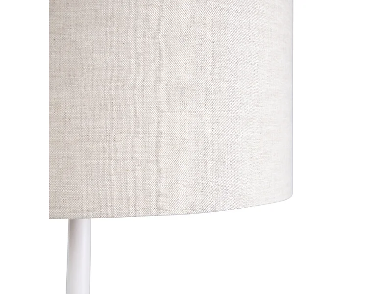 Lampadaire moderne blanc avec abat-jour poivre 50 cm - Simplo