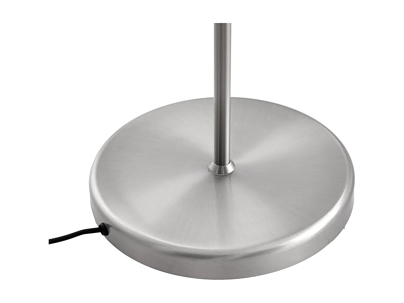 Lampadaire en acier avec abat-jour blanc et liseuse orientable - Ladas