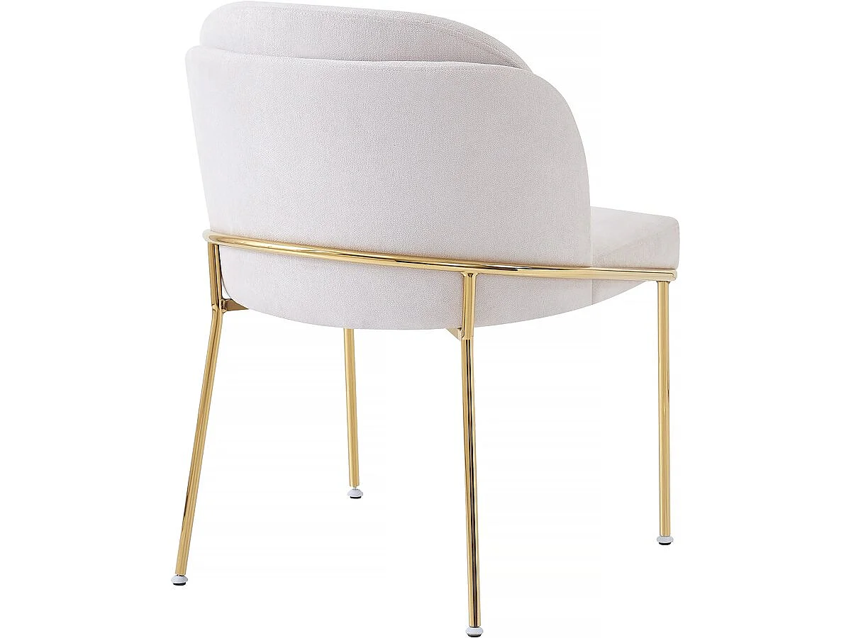 Lot de 2 chaises de salle à manger "Olivia" - Blanc