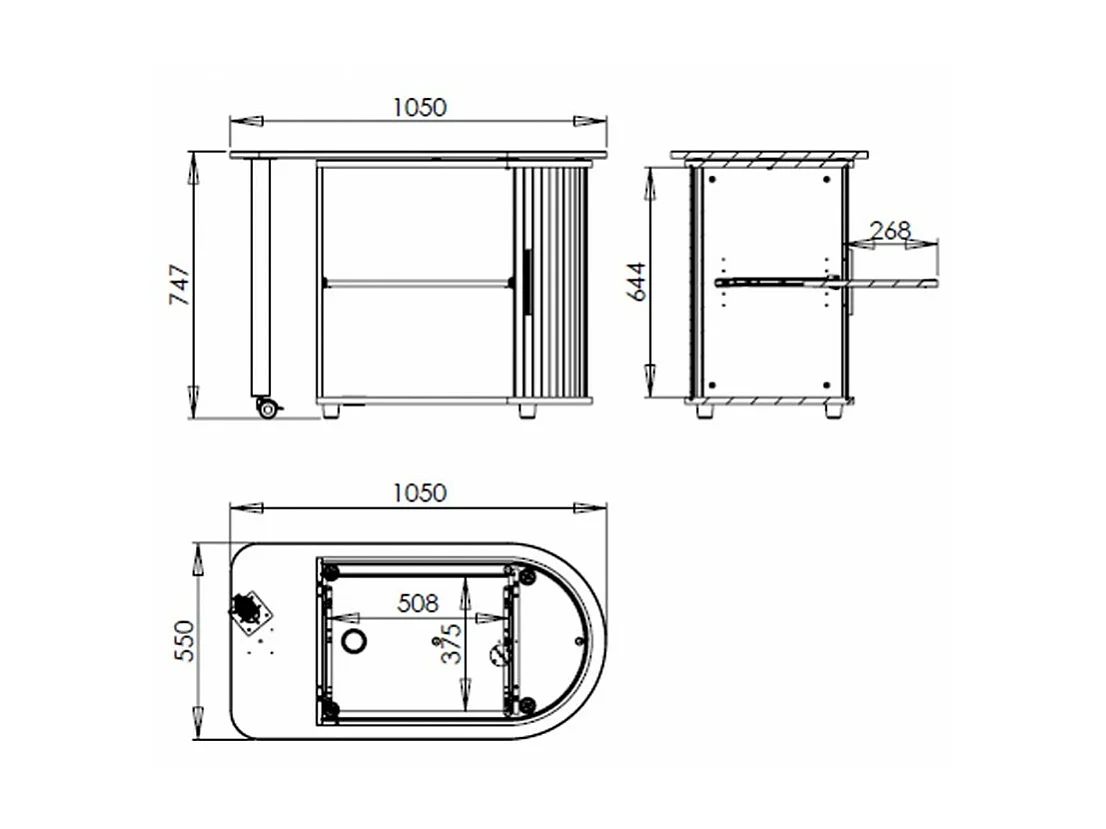 Bureau Pivotant Noir et Meuble de Rangement - Coloris: Chêne Naturel