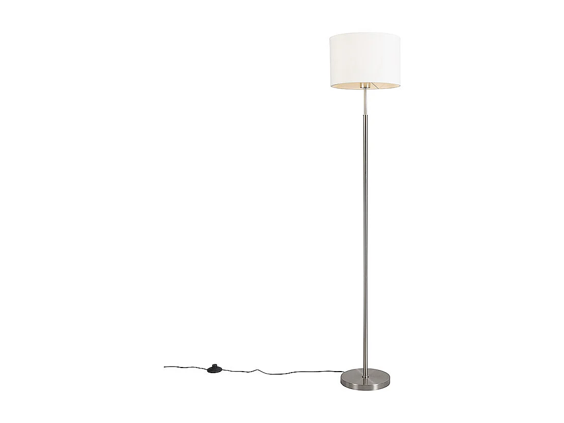 Lampadaire moderne rond blanc - VT 1