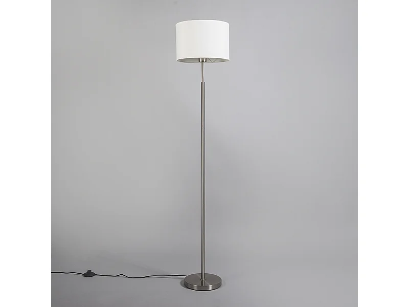 Lampadaire moderne rond blanc - VT 1