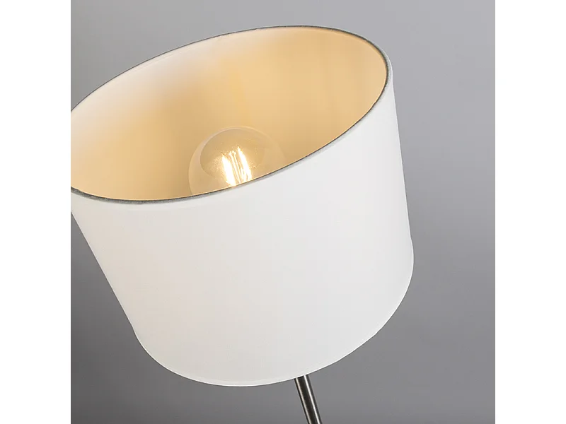 Lampadaire moderne rond blanc - VT 1