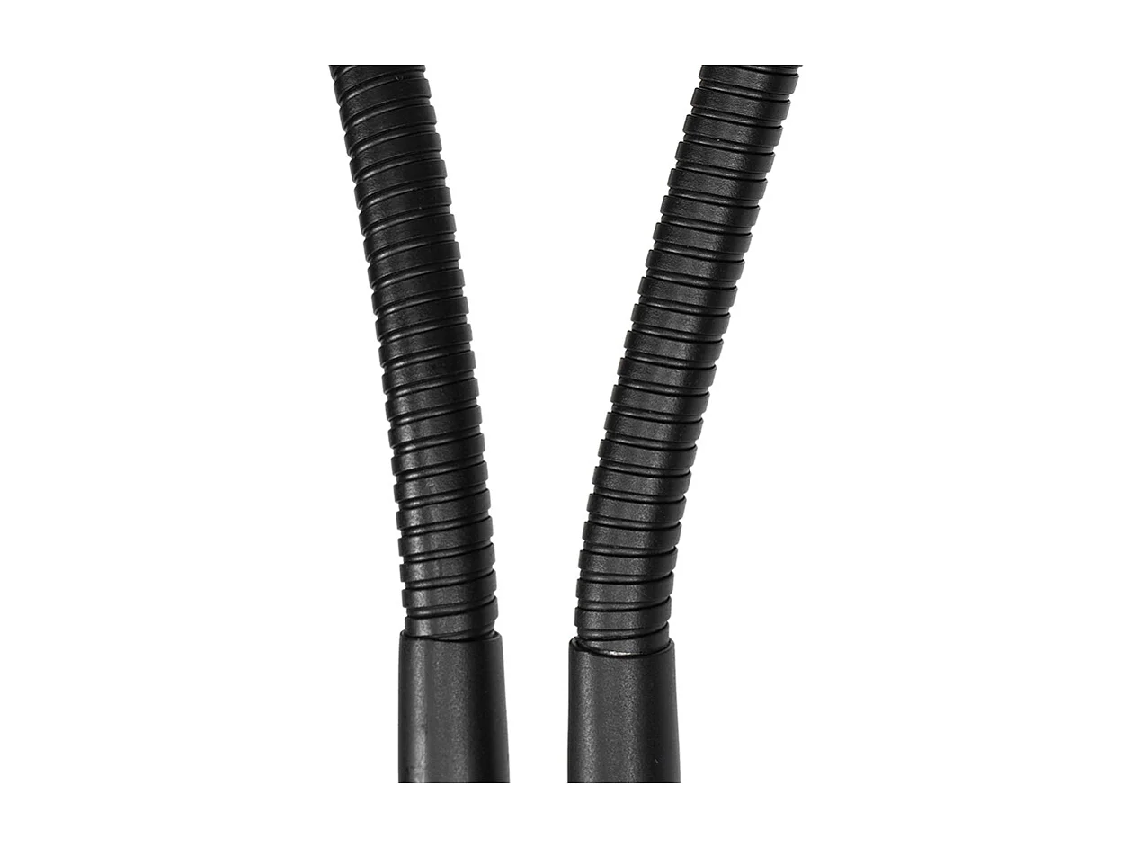 Lampadaire moderne noir 2 lumières - Carmen