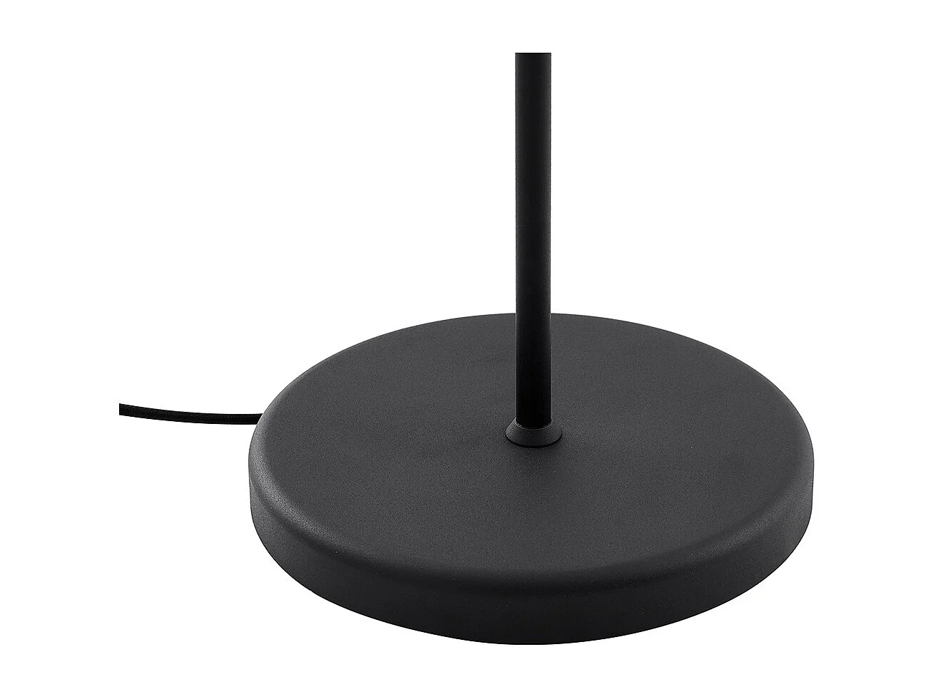 Lampadaire noir avec abat-jour noir et liseuse orientable - Ladas