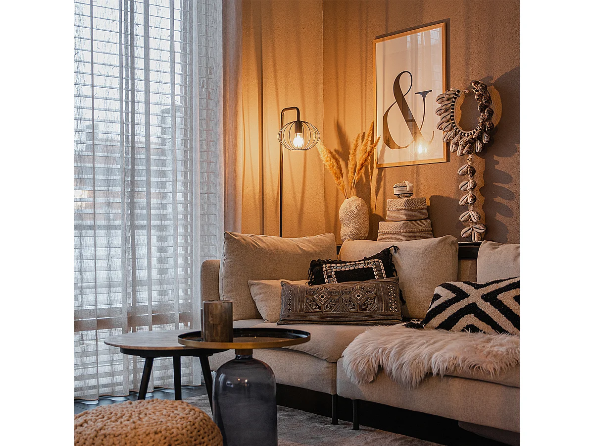 Lampadaire design noir 23 cm - Margarita