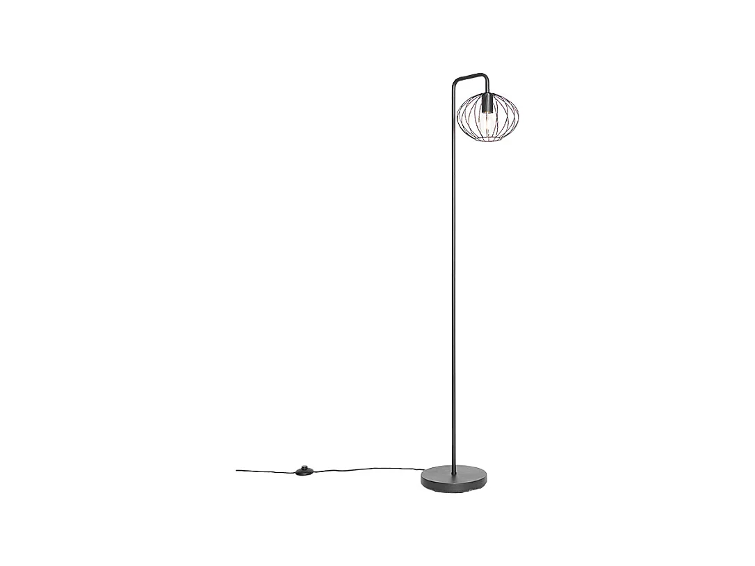 Lampadaire design noir 23 cm - Margarita