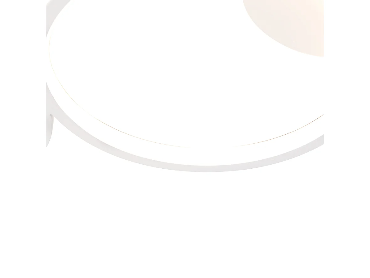 Plafonnier blanc avec LED dimmable en 3 étapes 4 lumières - Lupolo